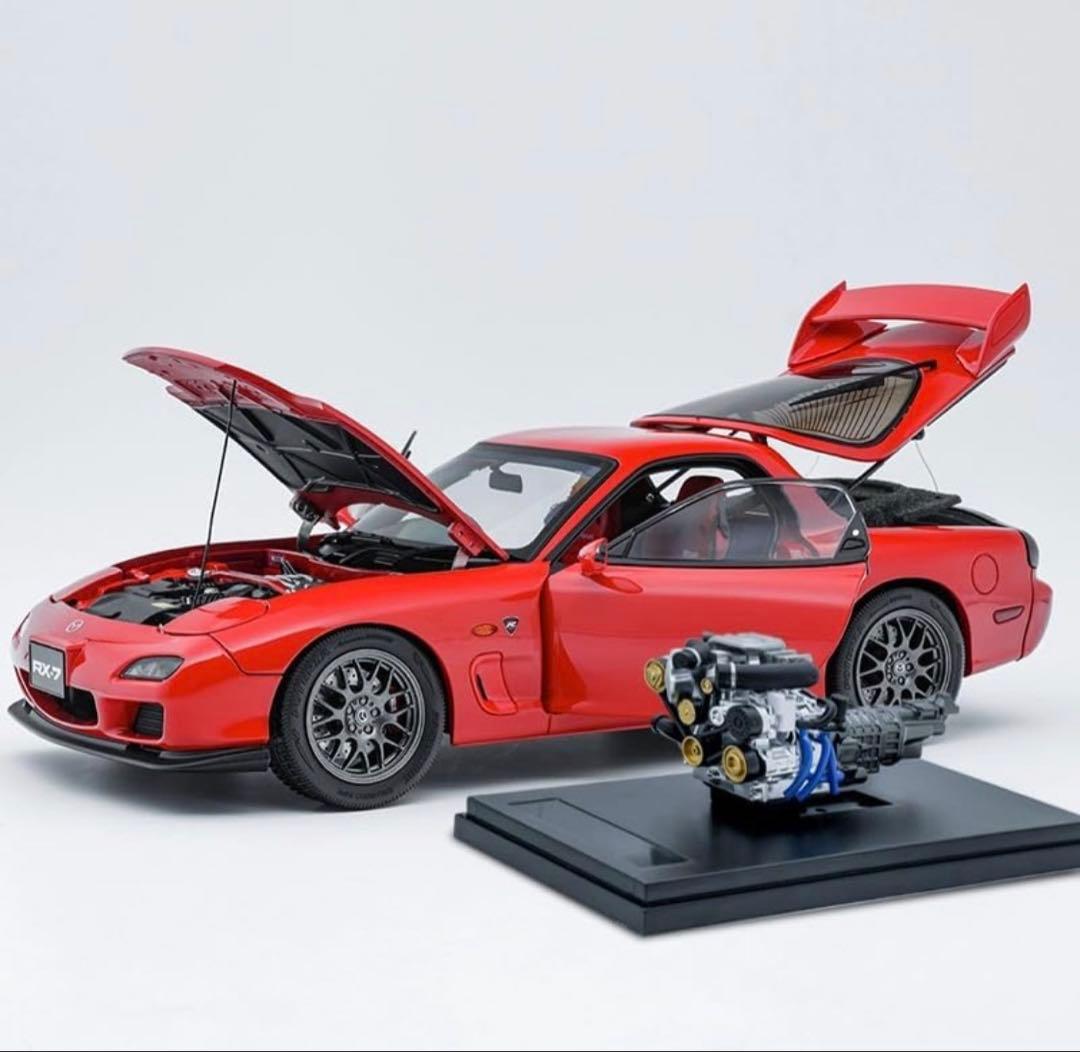 1/18 POLAR MASTER マツダ RX-7 FD Spirit R 赤