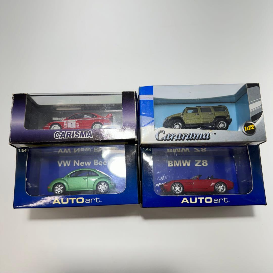 ミニカー　4台セット　 VW mitsubishi 1:64 1:72