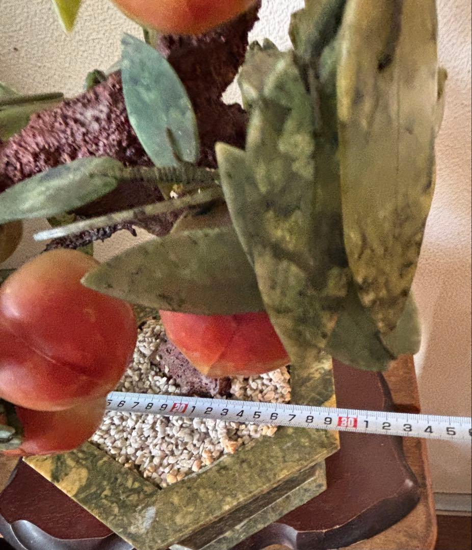 ☆値下げ！大特価！☆天然石の果物の木の置物