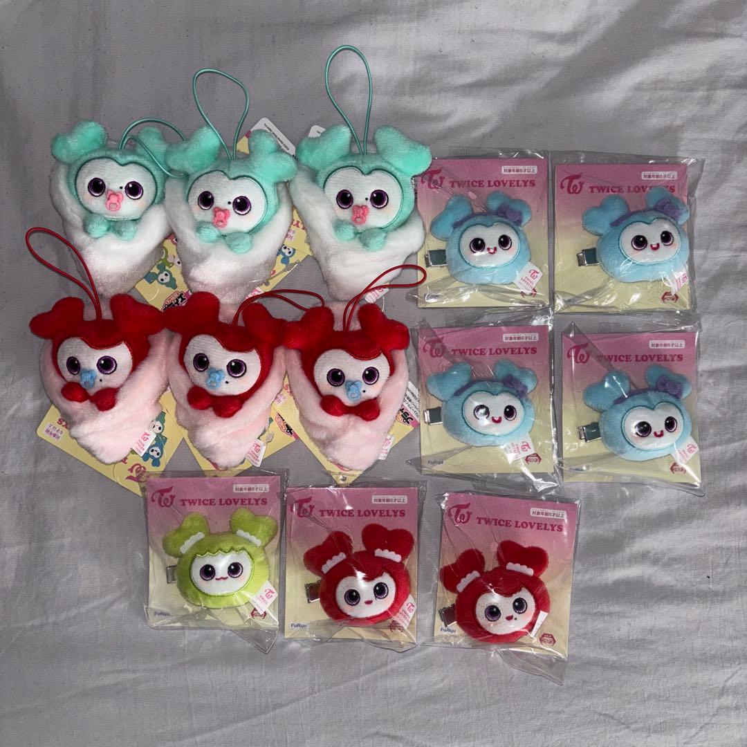 TWICE LOVELYS おくるみマスコット　ぬいぐるみヘアピン　GIGO