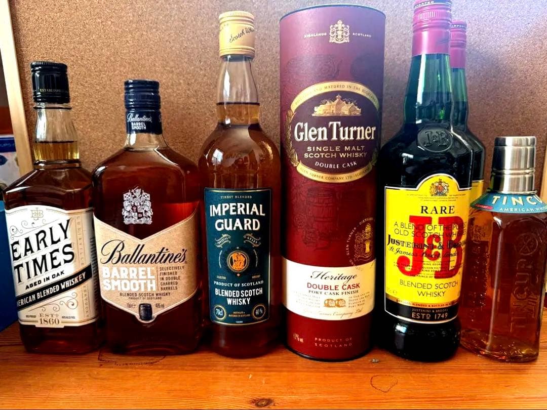 ウイスキー7本、焼酎2本セット　バランタイン、百年の孤独、グレンターナー