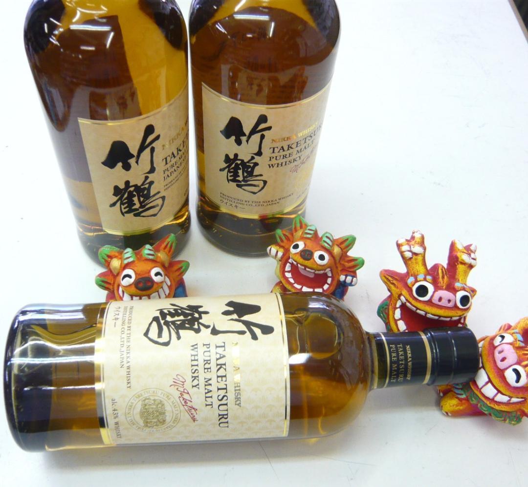 秋のウイスキー祭り！　竹鶴ピュアモルト700ｍｌ3本　怒りの鉄拳！酒屋が怒る