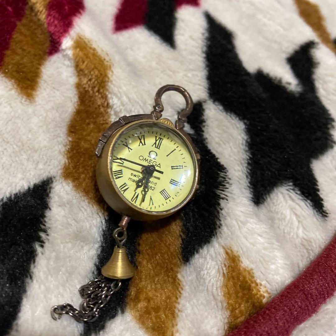 球体時計　クリスタルボール　アンティーク　スイス製