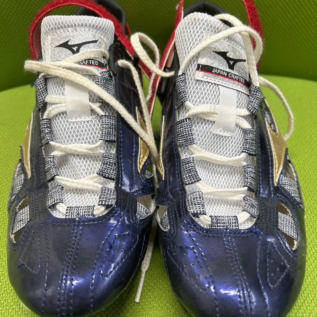 Mizuno クロノインクス ネイビー/ゴールド/レッド　25.0