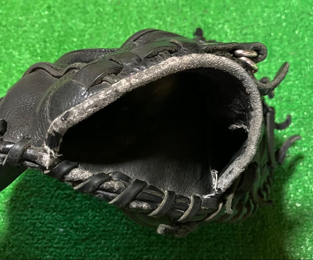 少年 軟式野球 キャッチャーミット アシックス ジュニアサイズ ブラック Jr