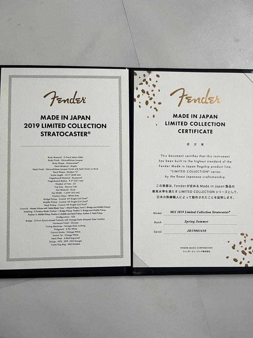 Mister様　Fender Limited Collection