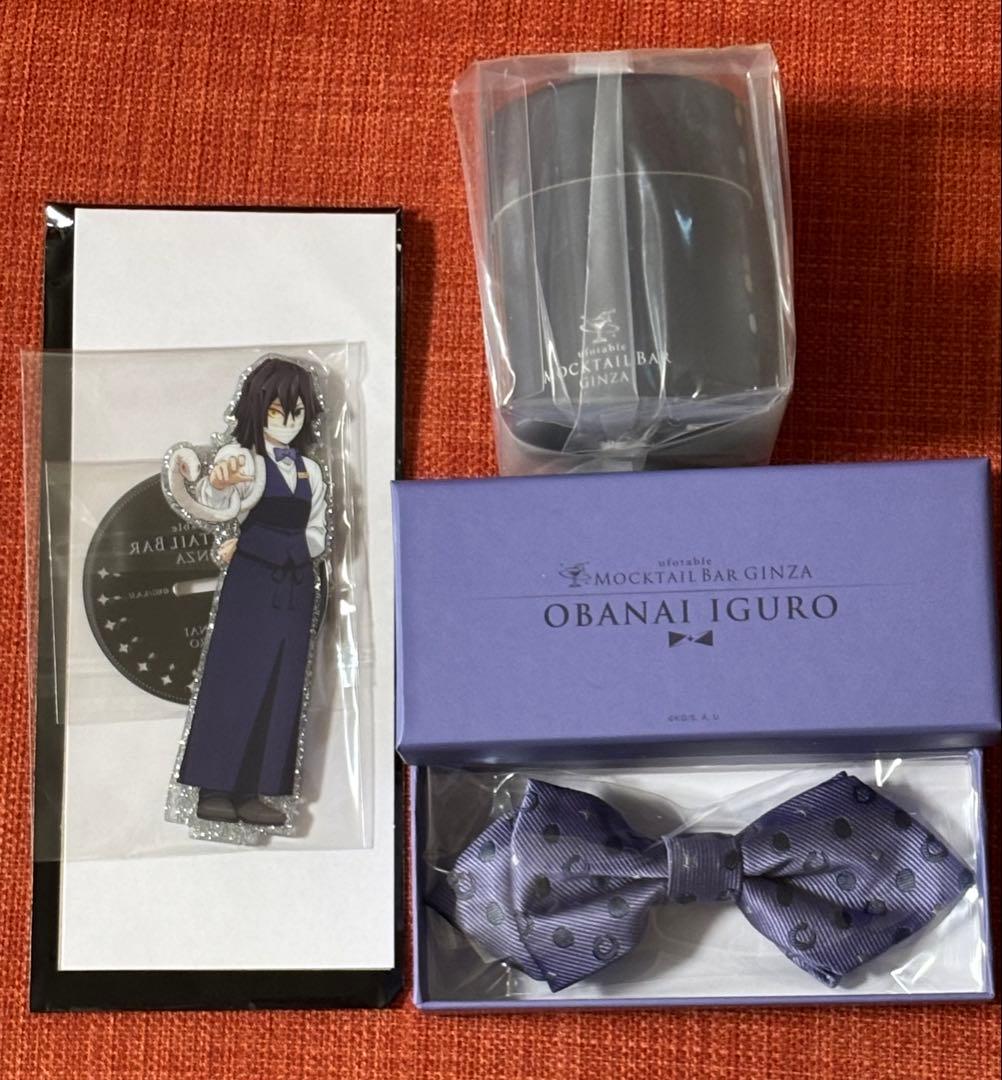 鬼滅の刃 モクテルバー 蝶ネクタイ スカーフ 両面 アクリルスタンド 伊黒小芭内
