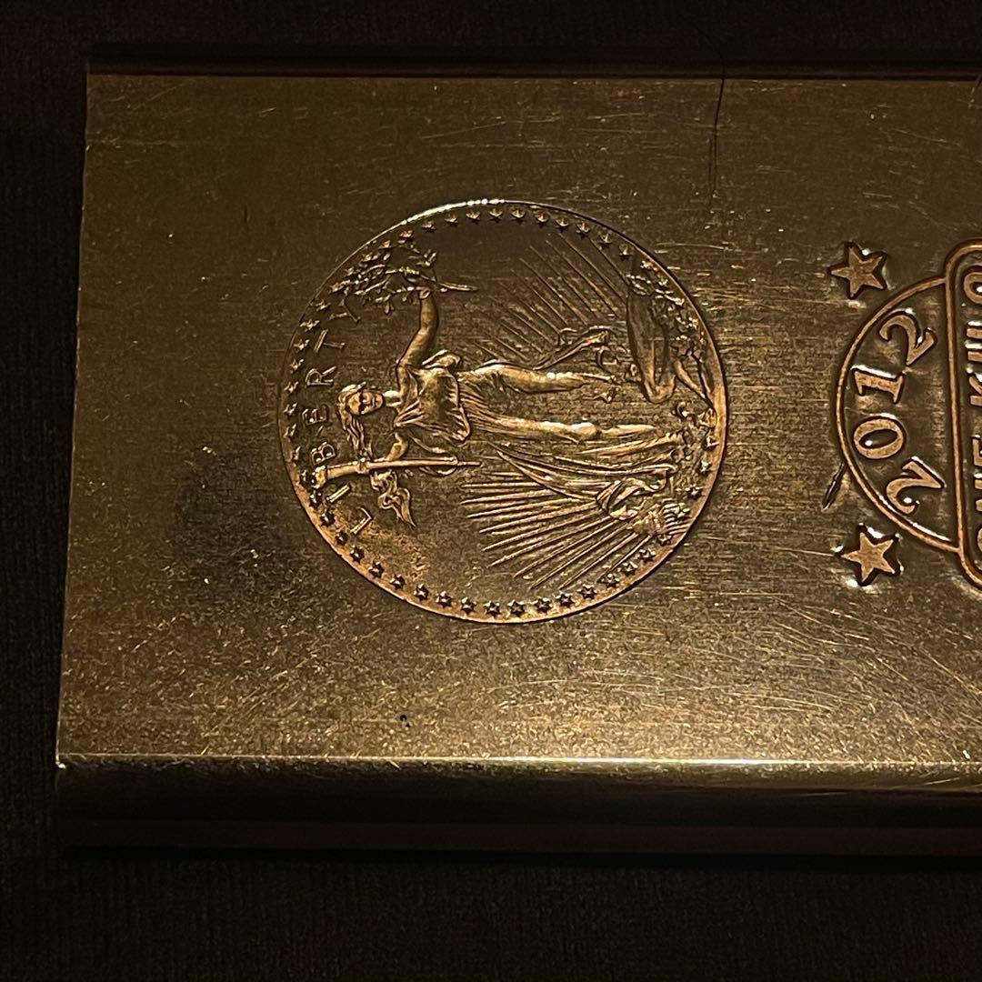 ラスト 輝銅 2012年 アメリカ製 1キロ 1000gインゴット バー 銅塊