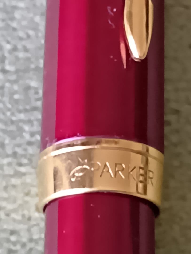 パーカー　SONNET　フランス　レッド 万年筆 ペン先18k