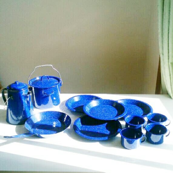 【JOYLIFE】CAMP用ホーロー食器セット(11pcs)