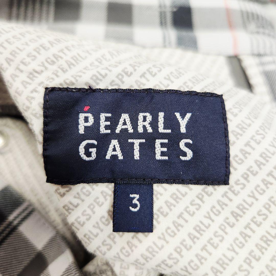 PEARLY GATES ゴルフウェア チェック ロングパンツ ストレッチ 3