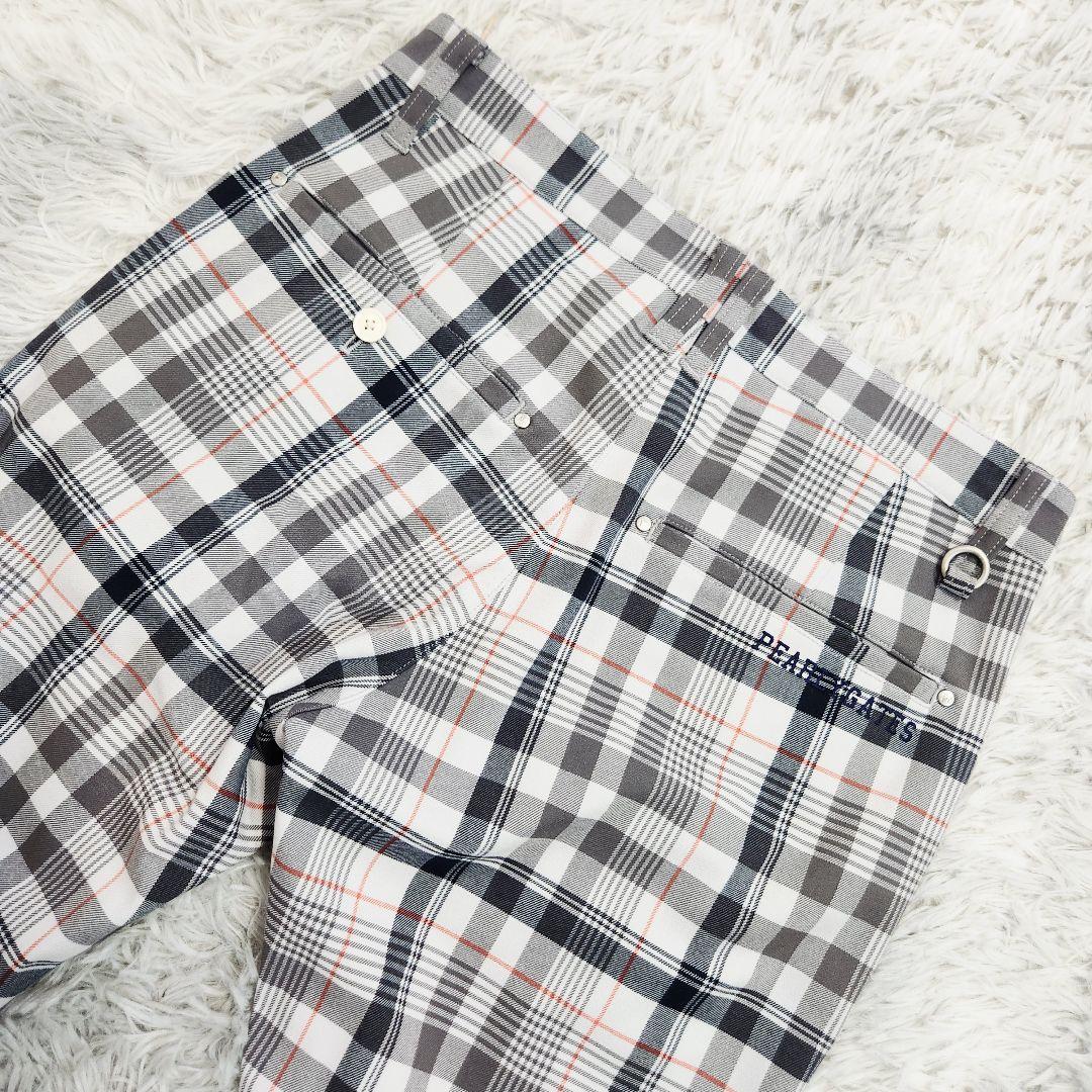 PEARLY GATES ゴルフウェア チェック ロングパンツ ストレッチ 3