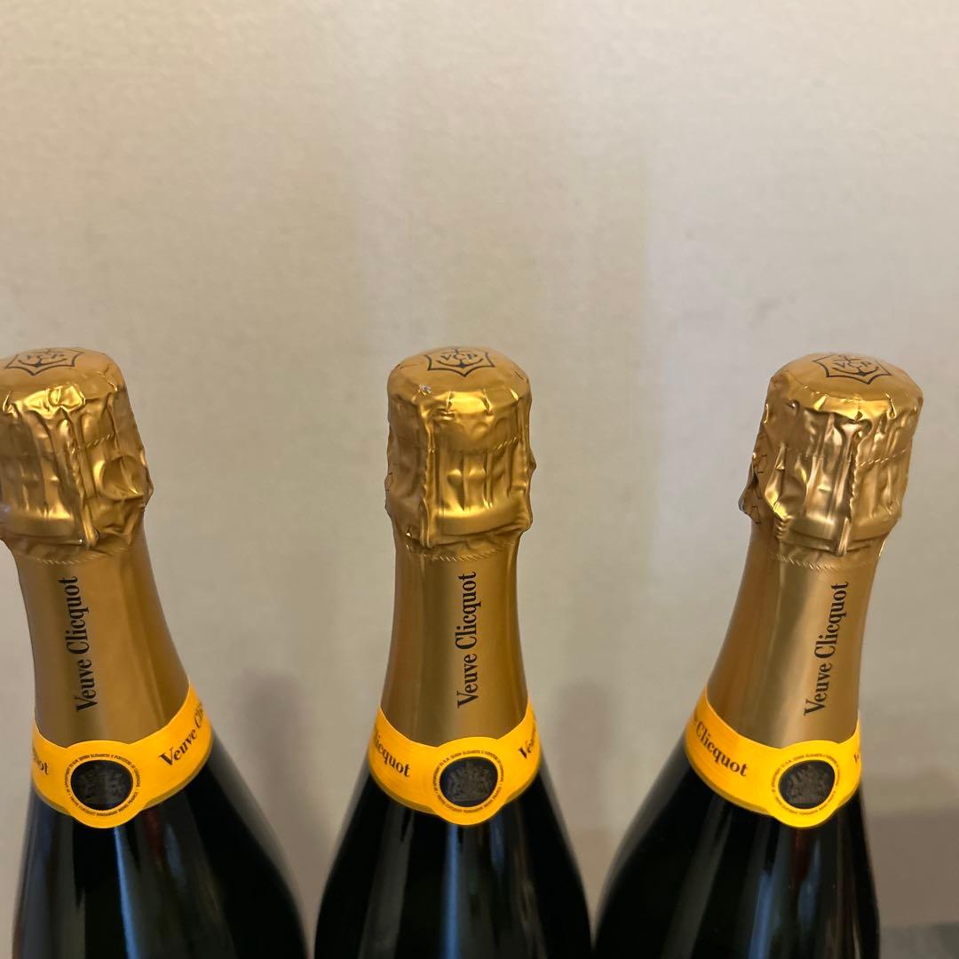 【新品未開封】Veuve Clicquot ヴーヴクリコ 750ml 3本セット