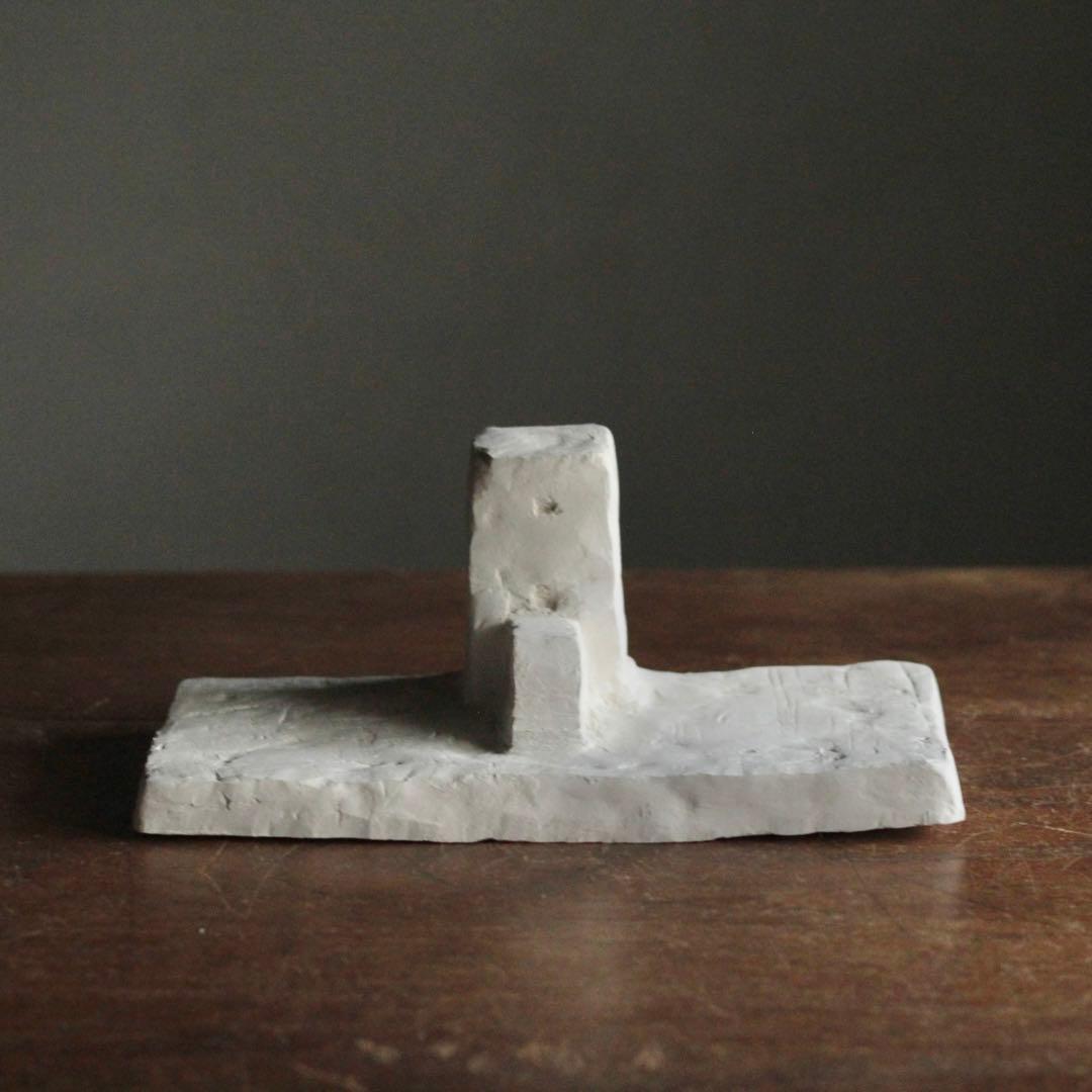 石塑粘土 立体作品 「神殿」 現代美術 sculpture