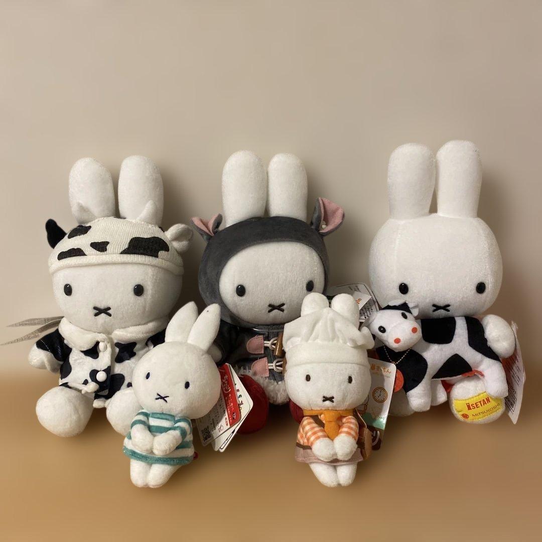 新品　ミッフィー 干支ぬいぐるみ　牛　ねずみ　ちょっこりさん　まとめ売り
