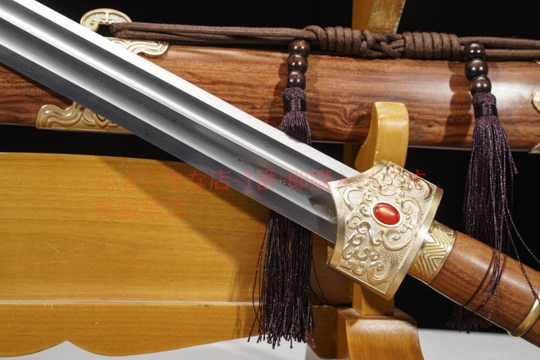 春秋戦剣模様鋼ねじれ星雲紋  古兵器 武具 刀装具 日本刀 模造刀 居合刀