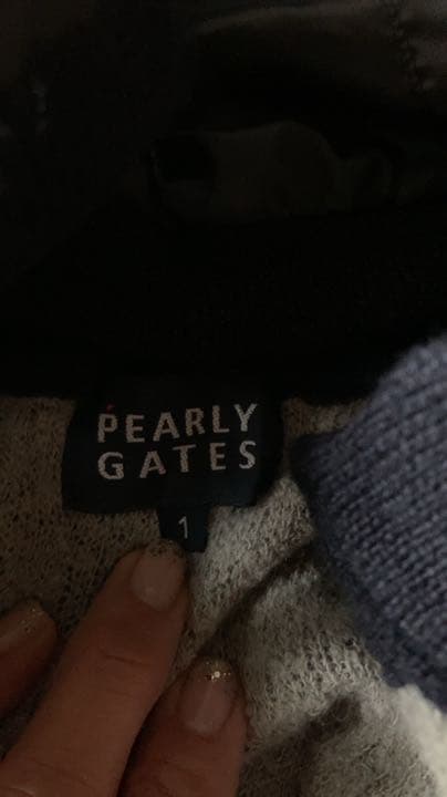 パーリーゲイツ パーカー 紺 サイズ1