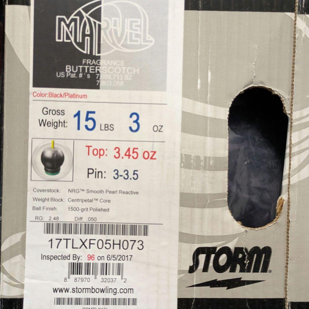 STORM マーベルマックスLE ボウリングボール 15lbs