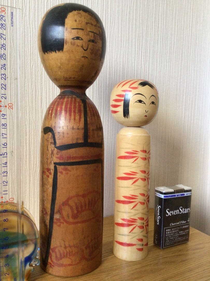 戦前作品 伝統こけし 工人＞秋田県 木地山系＞小椋久太郎 32.5cm 高橋金三