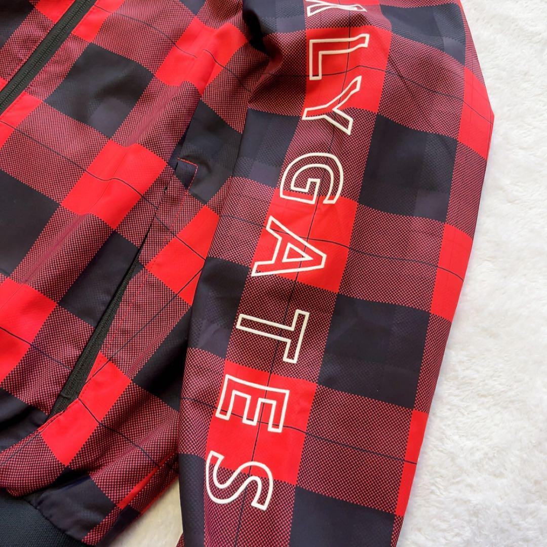 極美品　近年　パーリーゲイツ　蓄熱裏地　スニード　ジャケット　チェック　レッド