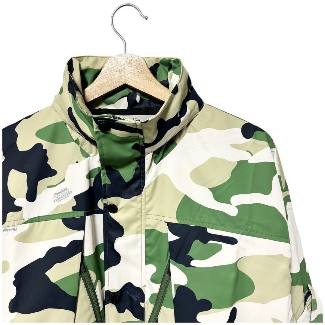 新品 ラッセルノ ゴルフ 2Way カスタム ロング ジャケット カモ L 5