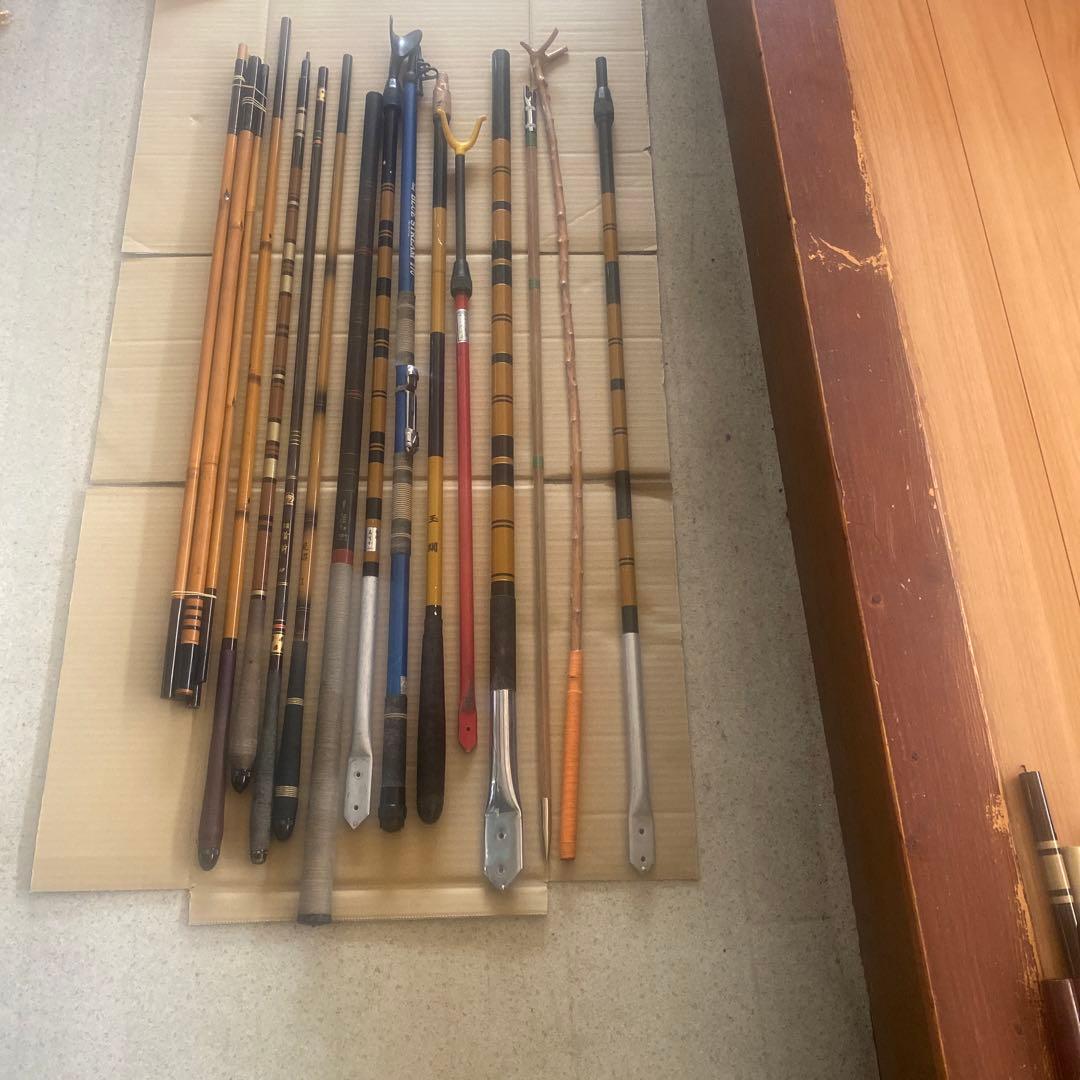 ヘラブナ竿 .竿掛複数本セット