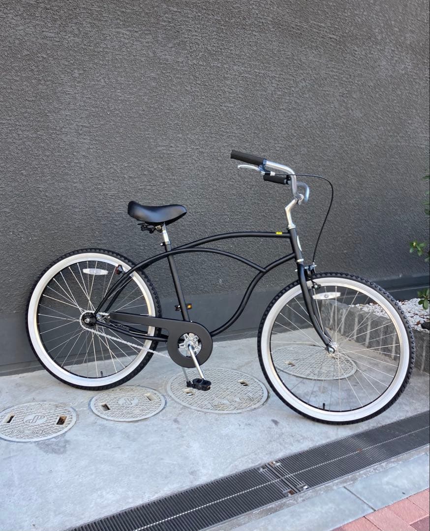 【新品】ビーチクルーザー_26インチ_マットブラック