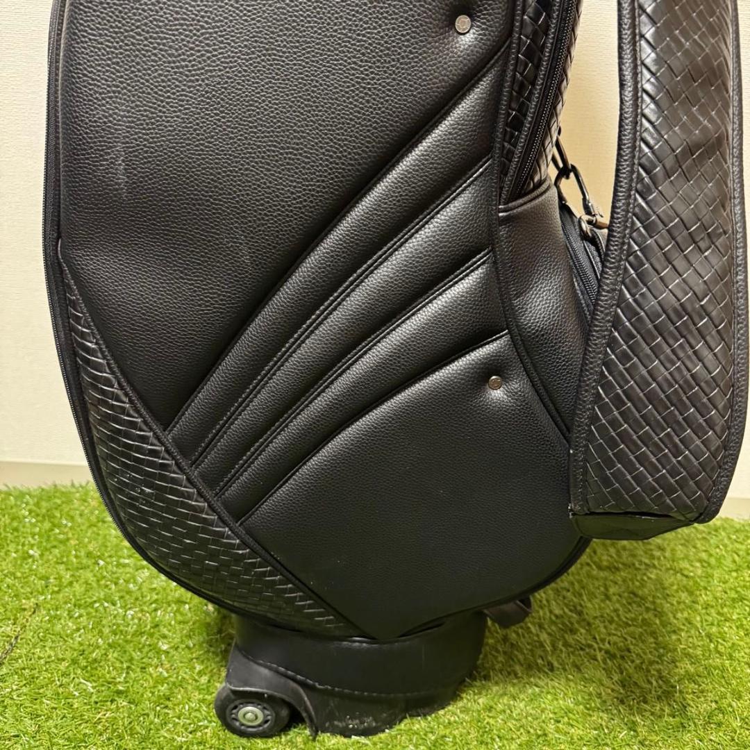 DUNLOP XXIO ゼクシオ キャディバッグ メンズ キャスター付 レザー
