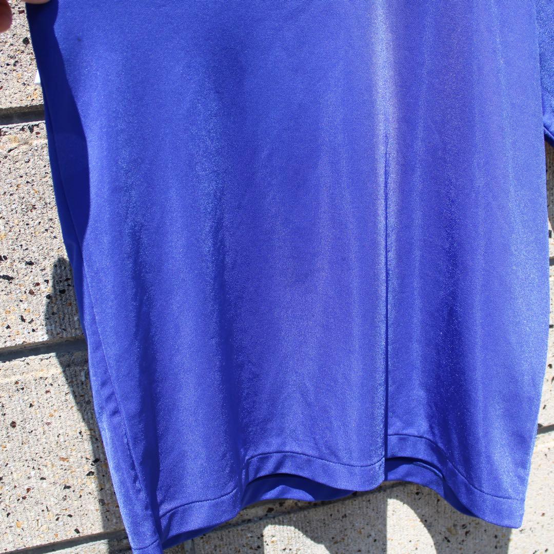 90's adidas 三つ葉ロゴ入りトリコロール 古着オールドウェア　デサント