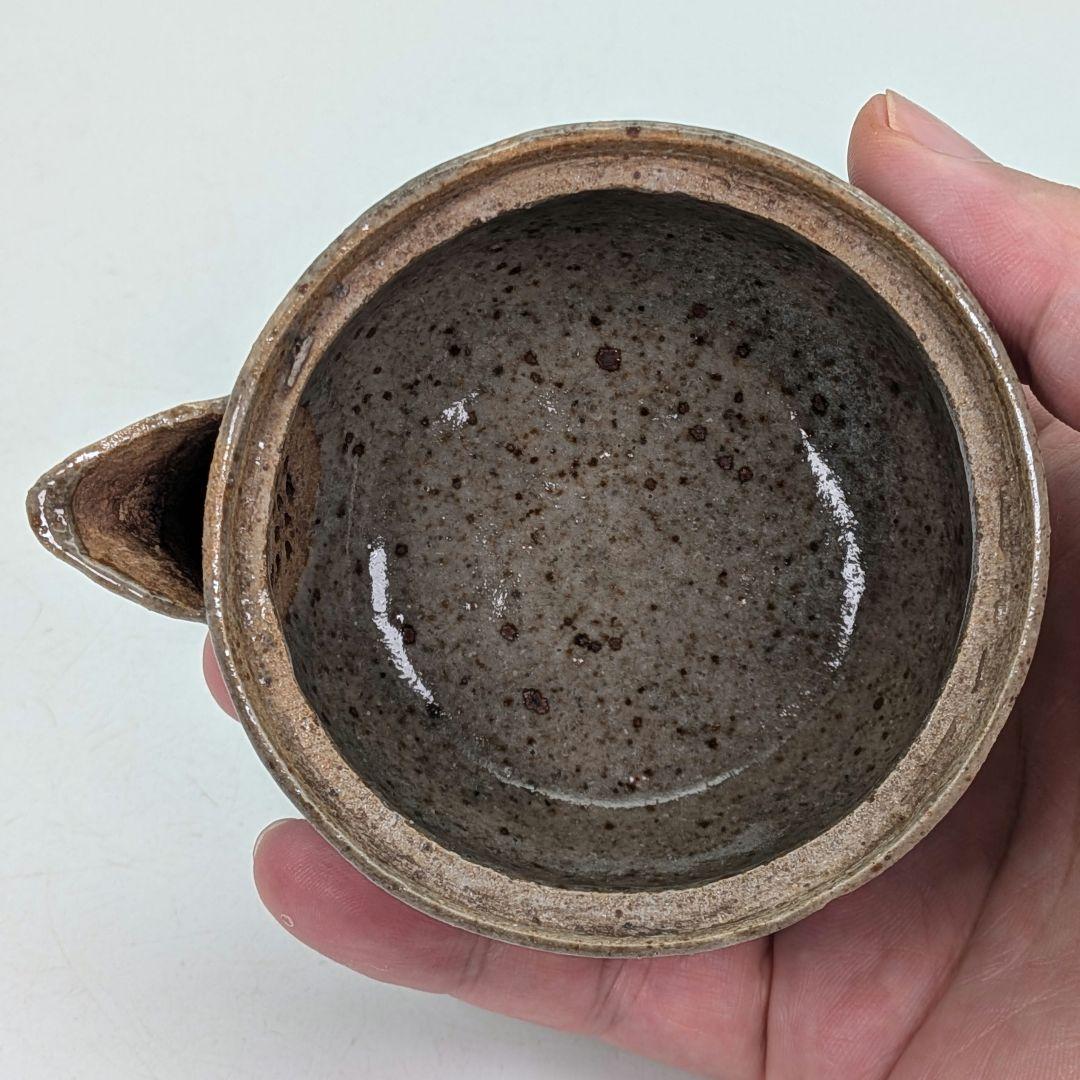 虫明焼 宝瓶 用心箱合布 煎茶道具 煎茶器 泡瓶 お茶 食器 在銘 急須 骨董品