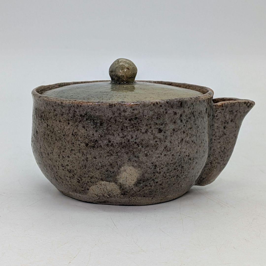 虫明焼 宝瓶 用心箱合布 煎茶道具 煎茶器 泡瓶 お茶 食器 在銘 急須 骨董品