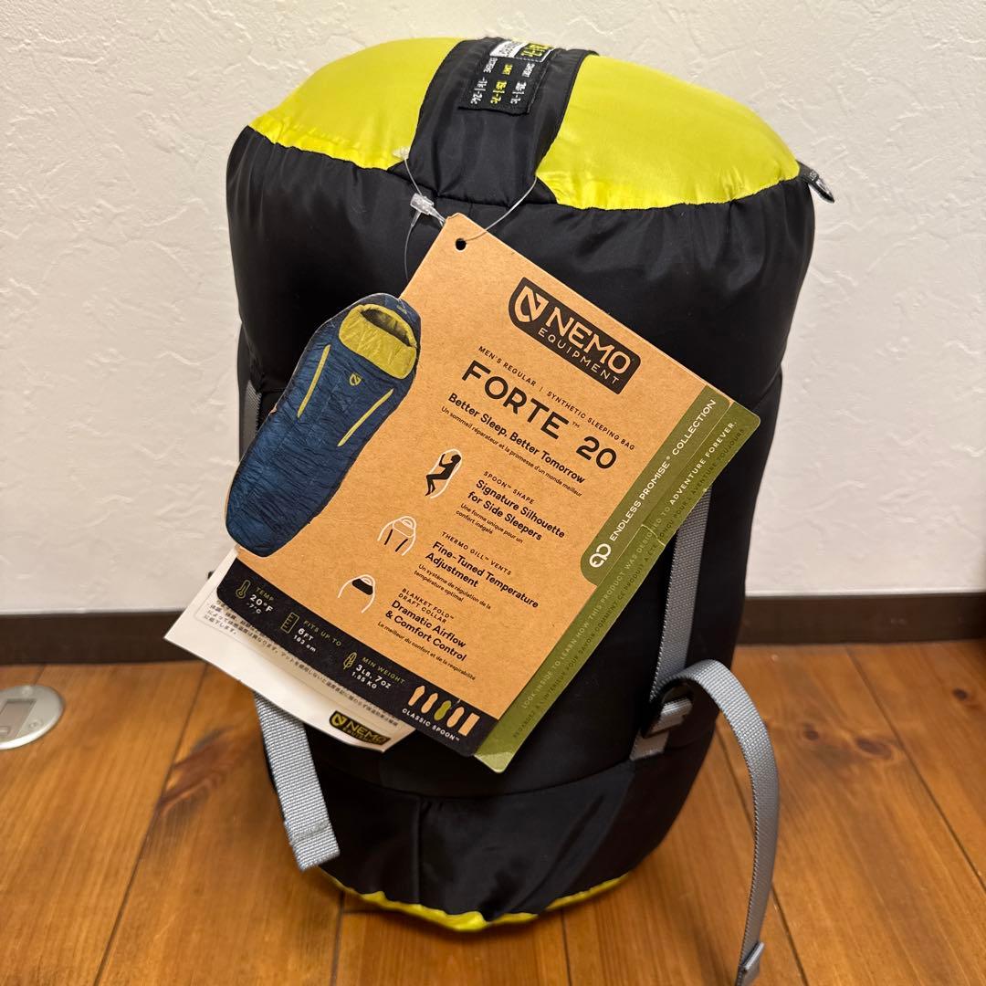 シュラフ 寝袋 登山 フォルテ ニーモ　NM-FRTEP-M20 nemo