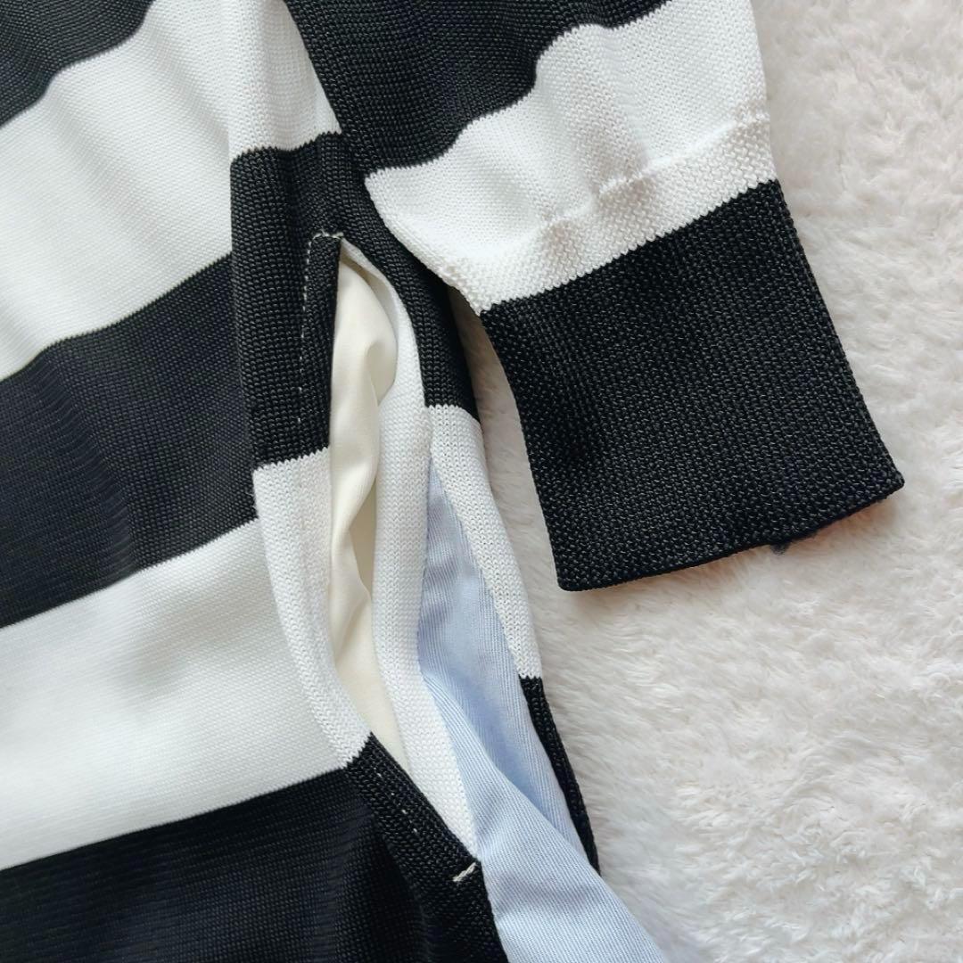 極美品　パーリーゲイツ　近年モデル　ワンピース　ボーダー　シャツ　モックネック