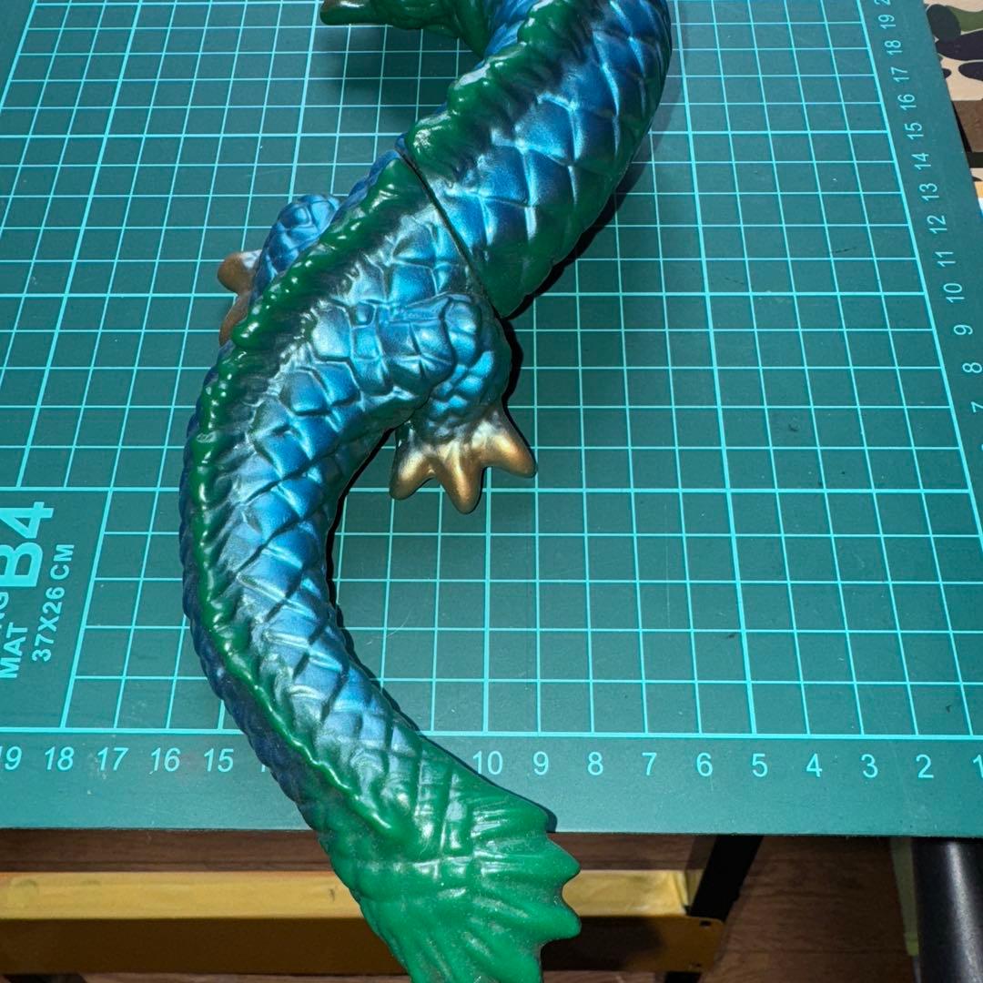 M1号　マンダ　第一期　緑　ピンク　蓄光版スタンダードサイズ　ソフビ　3体