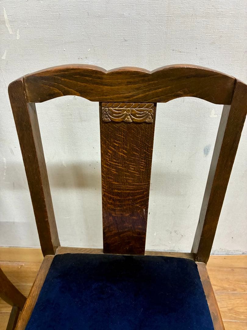 管430☆送料無料☆イギリス製☆アンティーク☆バルボスレッグ☆ダイニングチェア