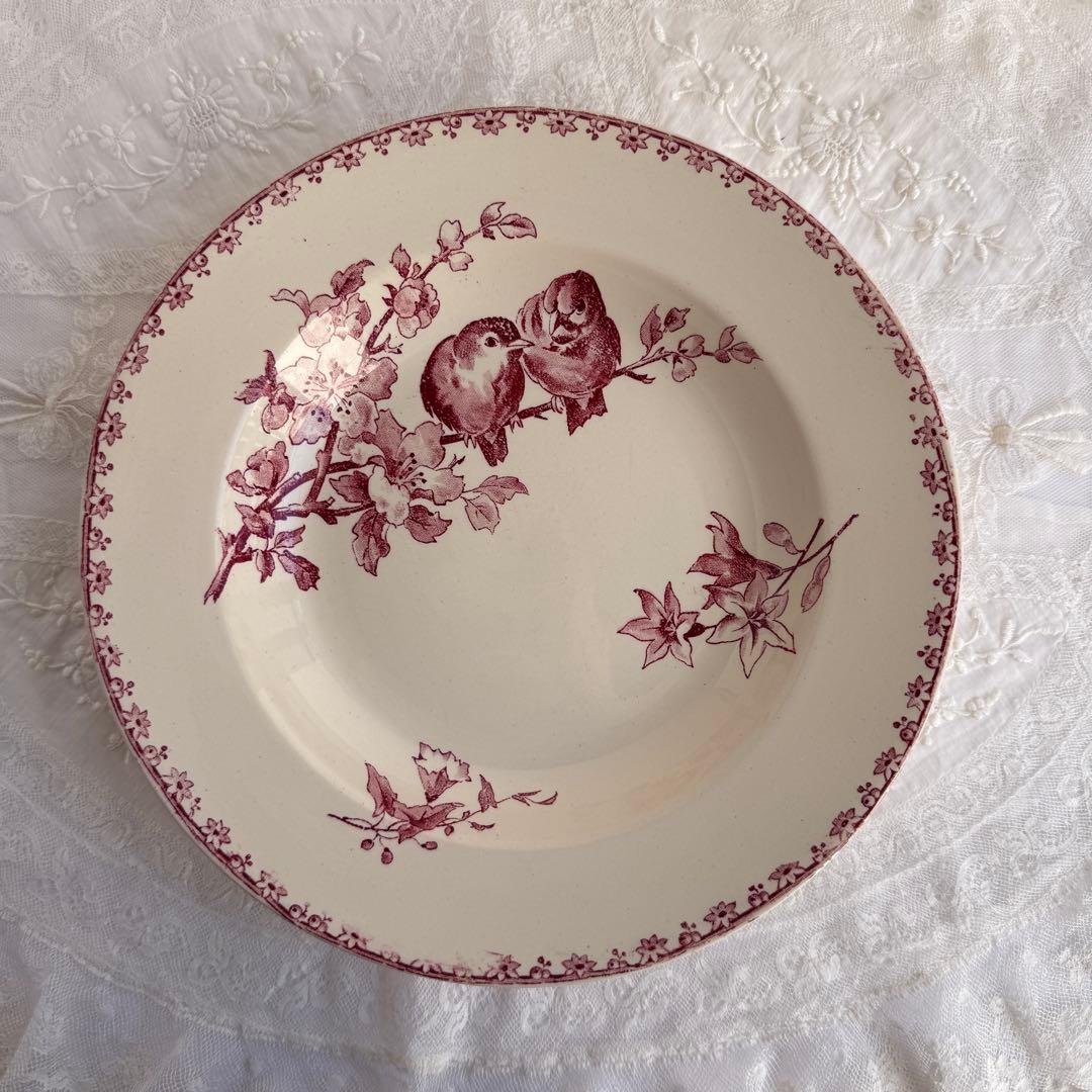 美品　フランスアンティーク　サルグミンヌ　Favori スーププレート