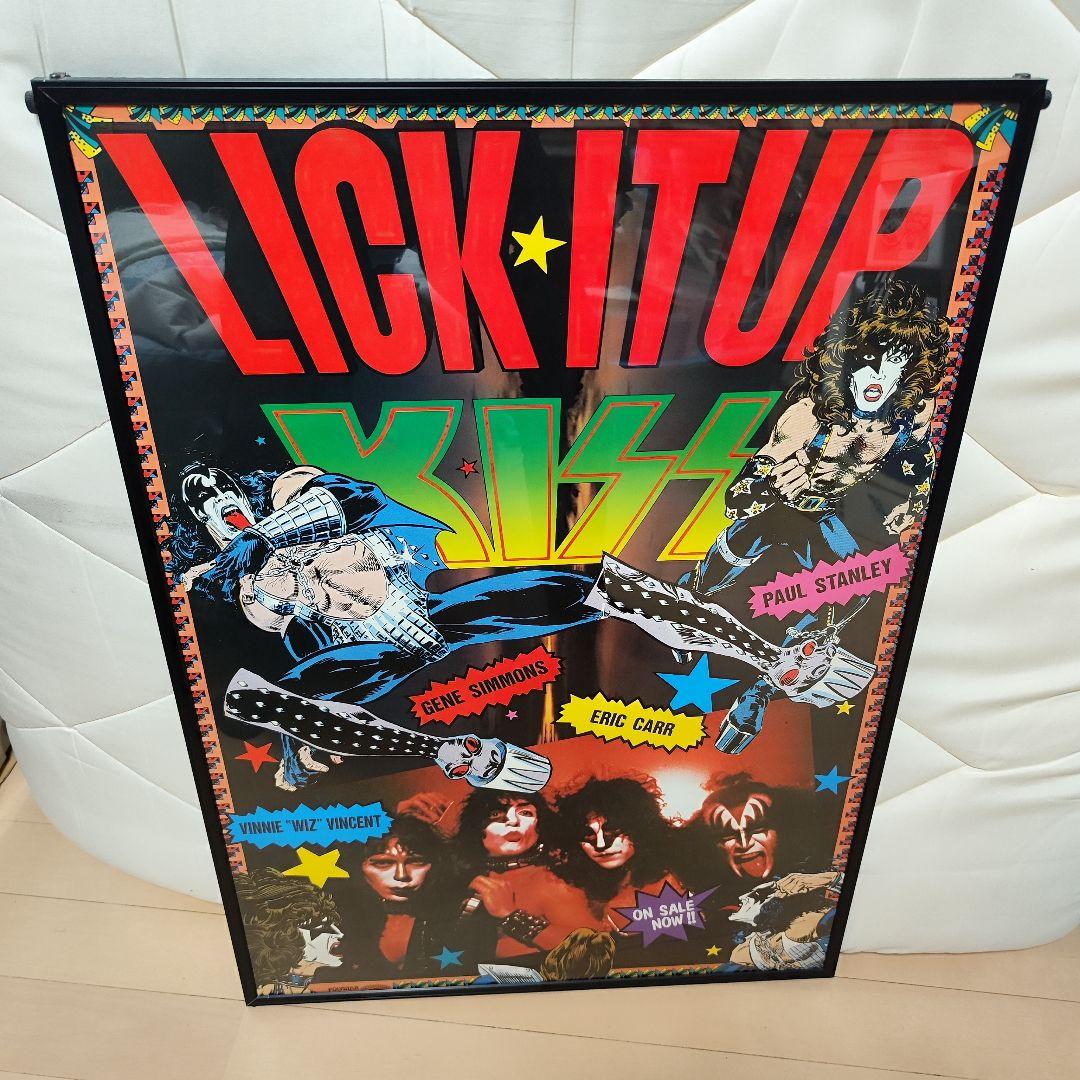 超レア♪　「地獄の回想」KISS LICK IT UP ポスター　当時物　非売品