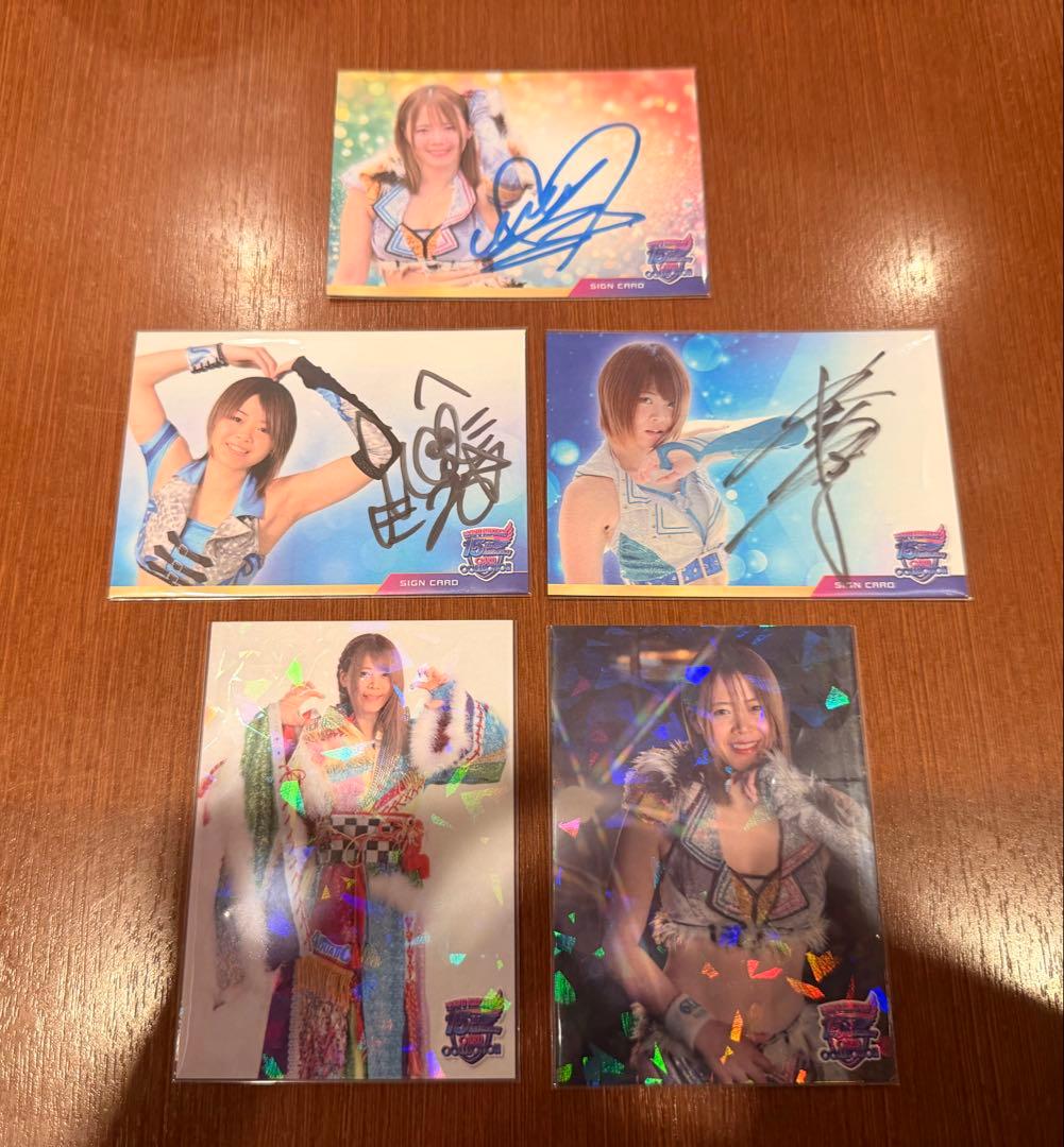 女子プロレス　マリーゴールド　岩谷麻優15周年　カード　レアカード全5種