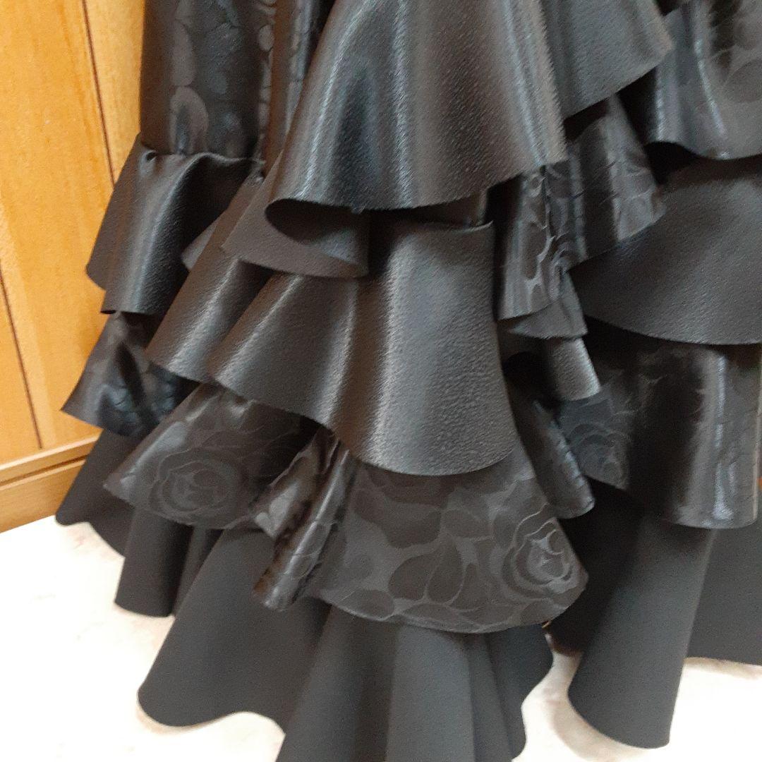 フラメンコ衣装　☆ファルダのみ　＊ブラックファルダ＊