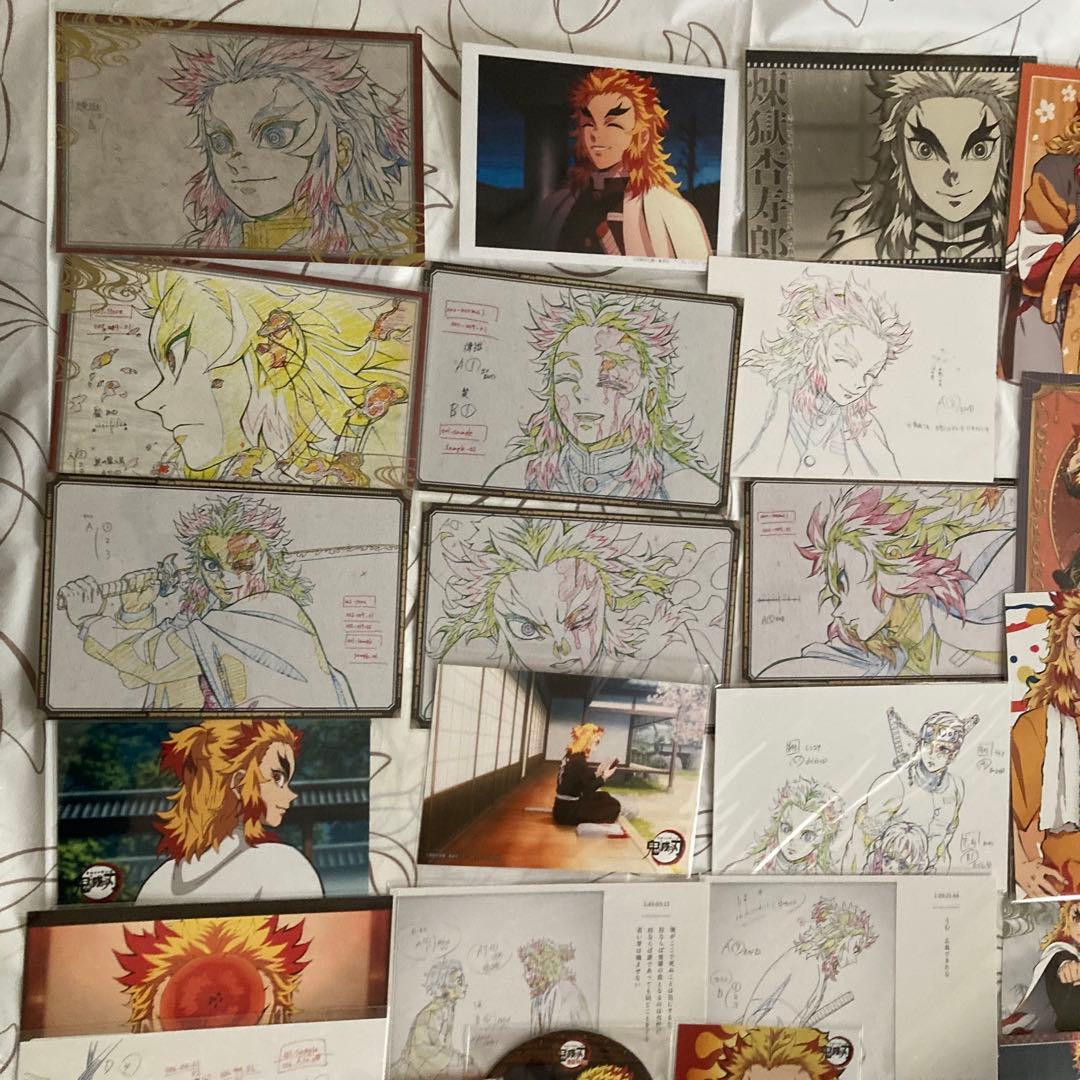 鬼滅の刃 セット 場面写ブロマイドくじ おすそ分けポストカード 煉獄杏寿郎