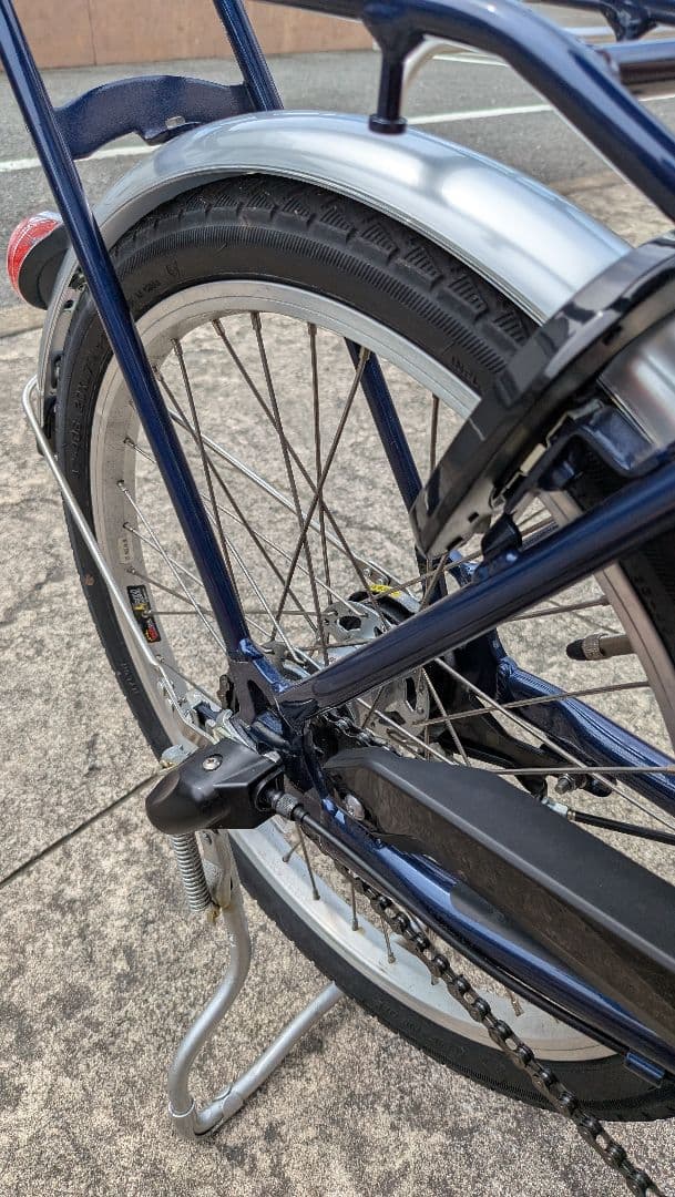 Panasonic製 三段変速付20インチ電動アシスト自転車ネイビー