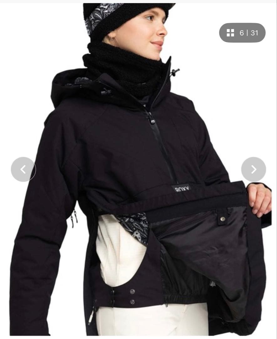 ロキシースキースノーボードアノラックジャケット　L