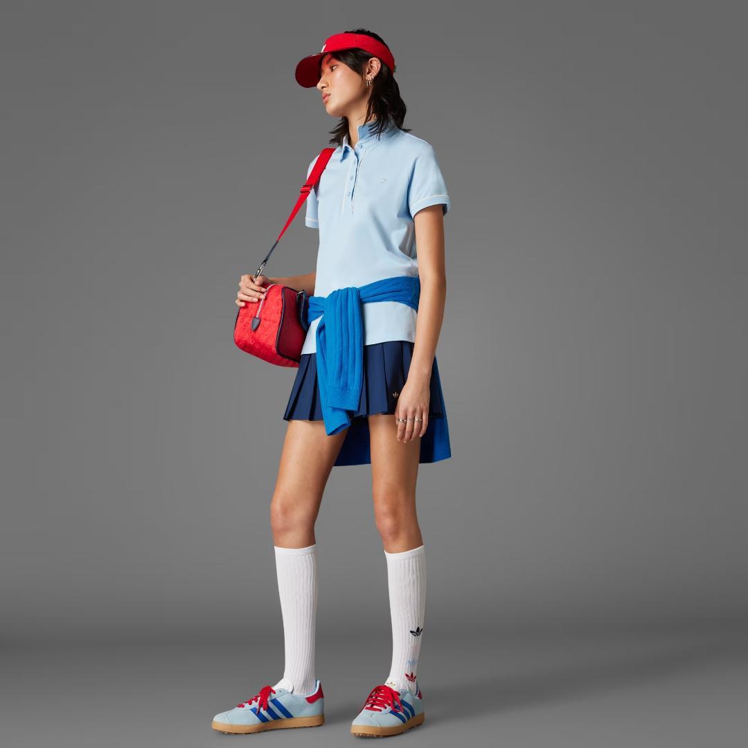 新品タグ付き 2XL アディダス セットアップ ポロシャツ プリーツスカート