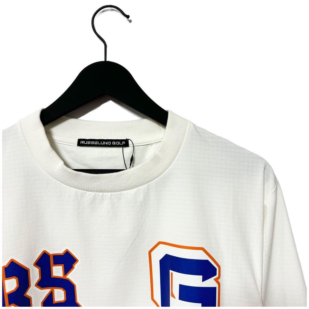 新品 ラッセルノ マルチロゴ ポケット クルーネック ブルゾン ホワイト L 5