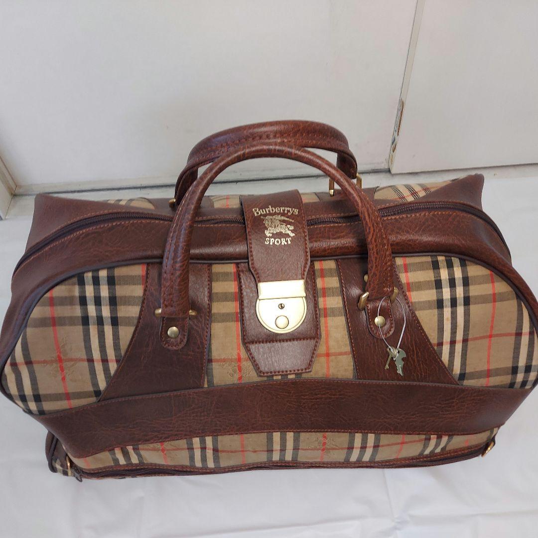 ★Burberryes SPORT Big ボストンバック ◎vintages