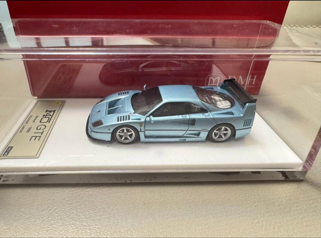 F40 GTE 1995 水色 1/64 ミニカー