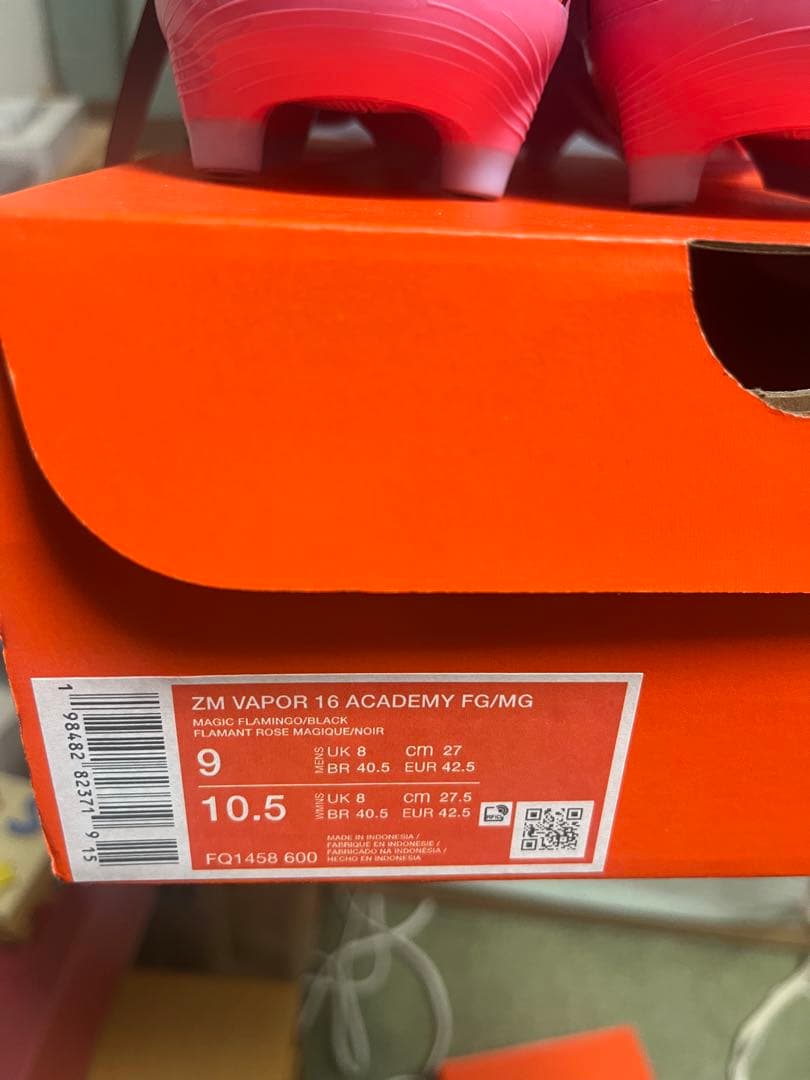 Nike Mercurial VAPOR 16 ピンク/オレンジ 27.0cm