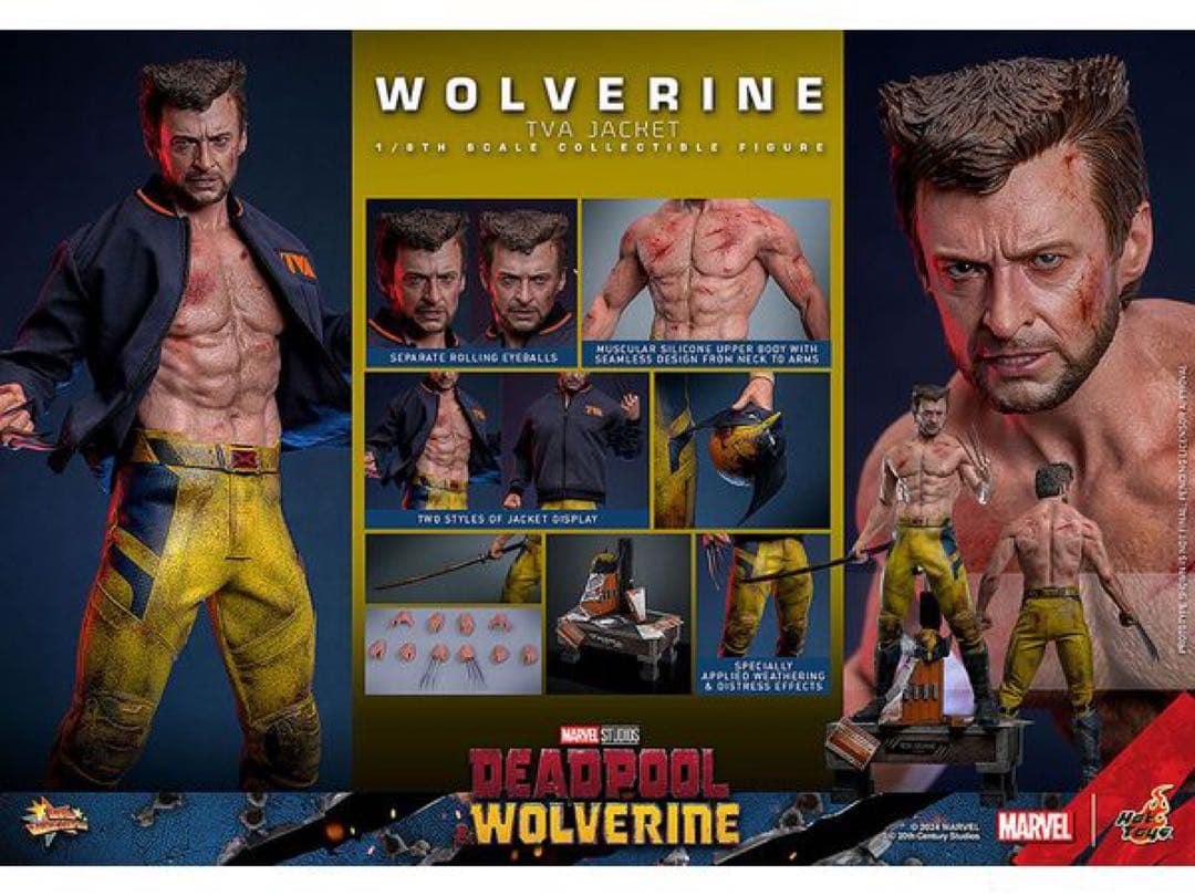 ホットトイズ 1/6 デッドプール＆ウルヴァリン（TVAジャケット版）