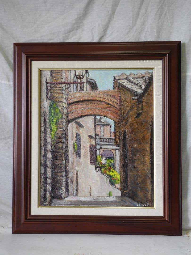 油絵コッレの街角