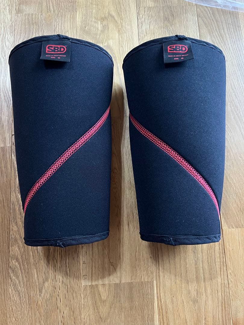 SBD　ニースリーブ　パワーリフティング用　2XLサイズ　7mm　新ロゴ